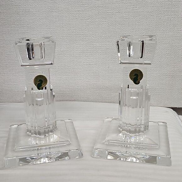 WATERFORD CRYSTAL METROPOLITAN 6" CANDLESTICK HOLDER BFPM-02-255 - Picture 1 of 5